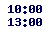 10.00-13.00,  