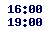 16.00-19.00,  