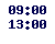 09.00-13.00,  