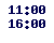 11.00-16.00,  