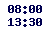 08.00-13.30,  