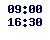 09.00-16.30,  