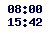 08.00-15.42,  