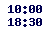 10.00-18.30,  