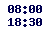 08.00-18.30,  