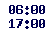 06.00-17.00,  
