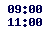 09.00-11.00,  