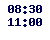 08.30-11.00,  